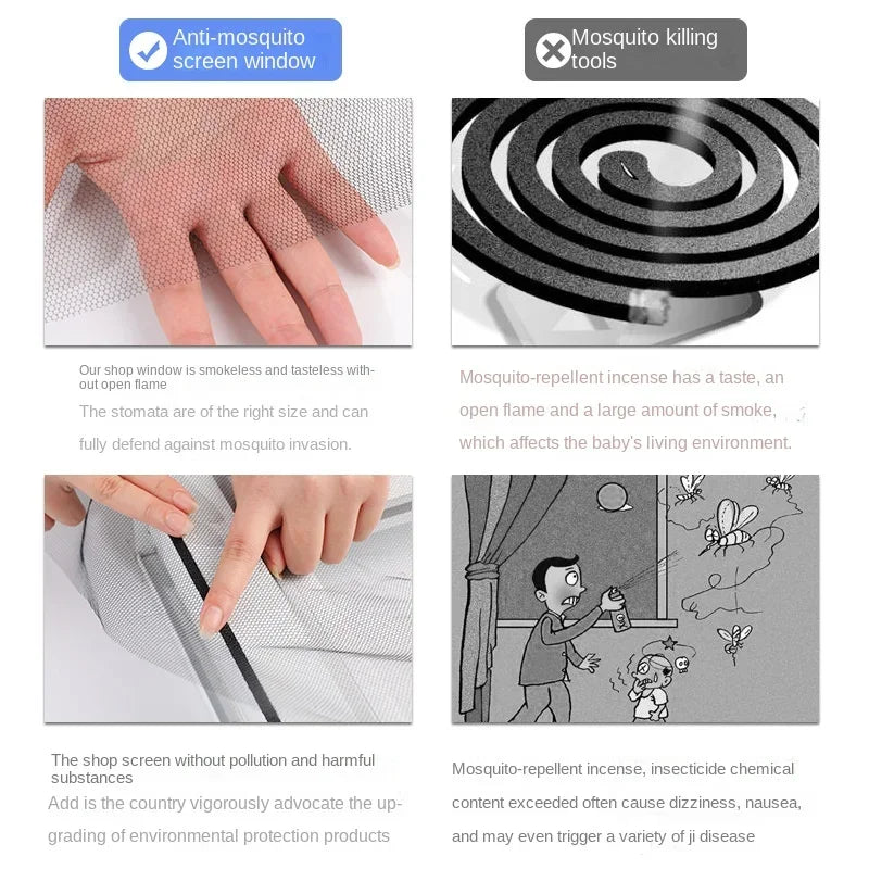 Self-Adhesive Mosquito Window Screen