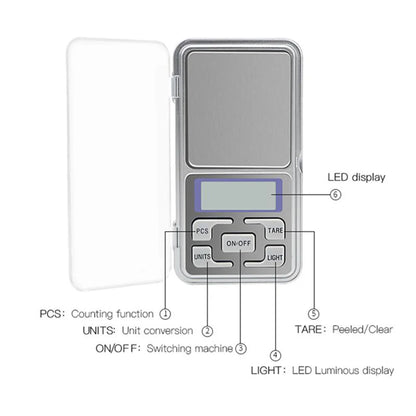 High Precision Digital Pocket Scale 500g x 0.01g