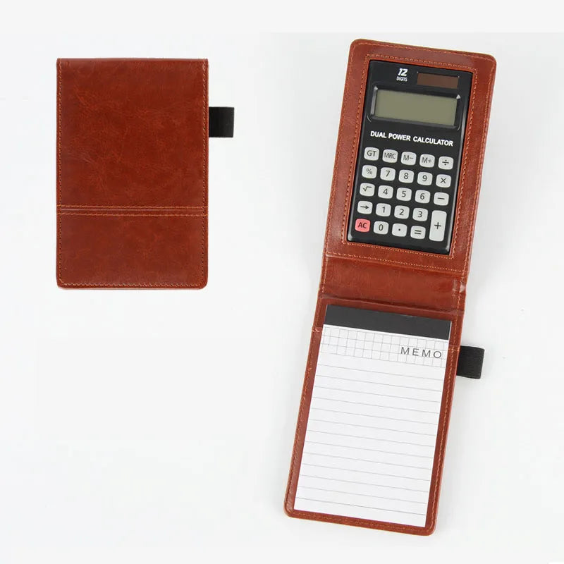 A7 Business Organizer Notebook with Calculator & Sticky Notes