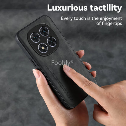 Magnetic Nubuck Leather Case for Redmi