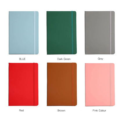 Custom A5/A6 PU Leather Notebook with Logo Printing