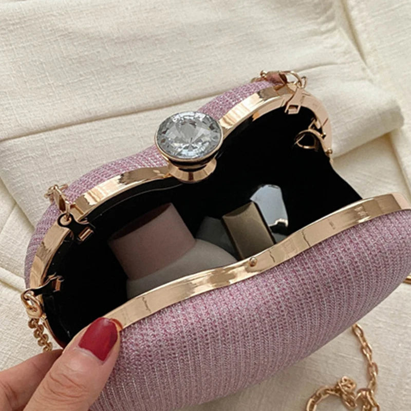 Heart Shape Evening Crossbody Bag