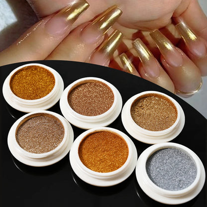 Mirror Chrome Nail Powder Pigment Set