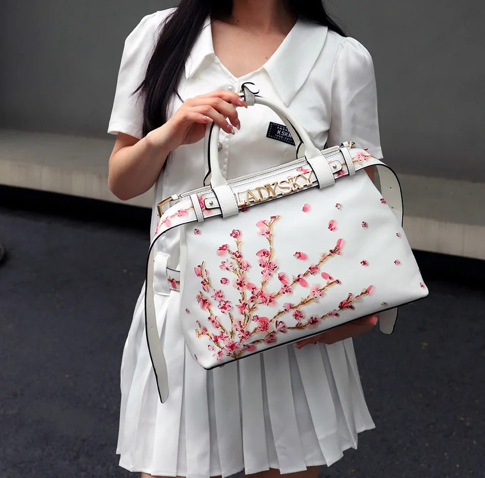 Jungle Print Large Capacity Crossbody Handbag