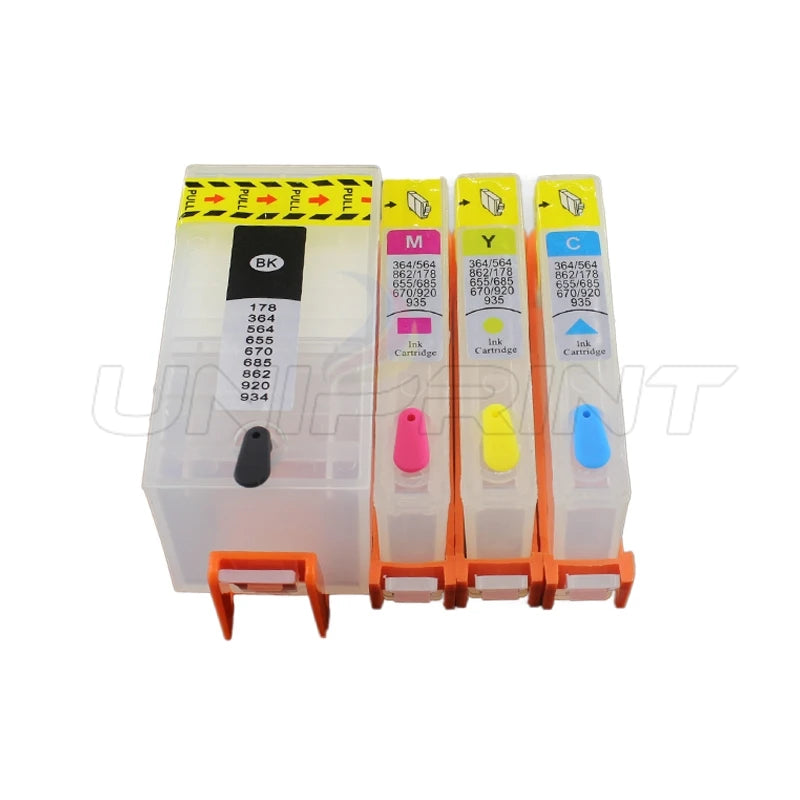 Refillable Ink Cartridge Set for HP 912/915/910