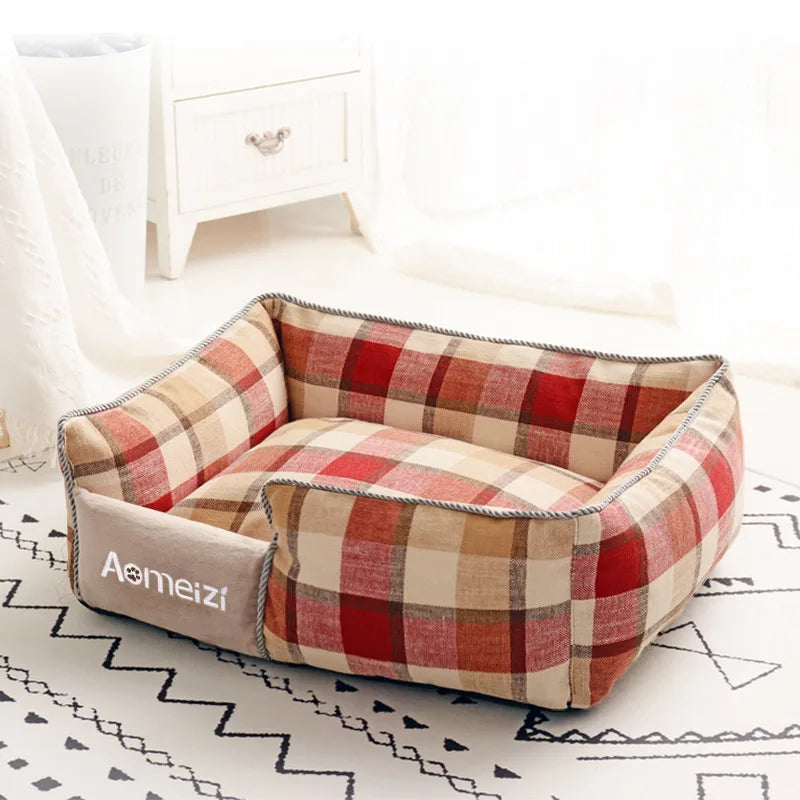 Orthopedic Pet Sofa Bed with Removable Cushion