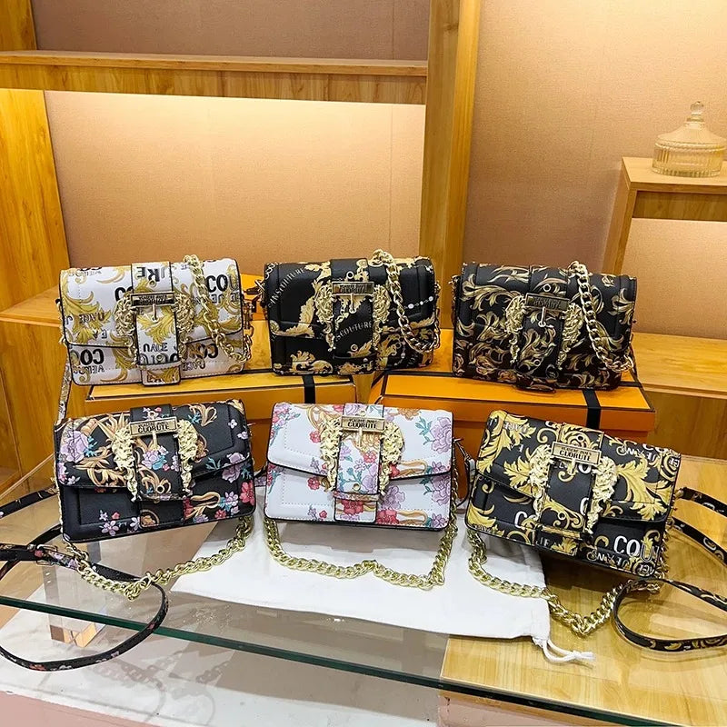 Luxury Vintage Crossbody Tote Handbag