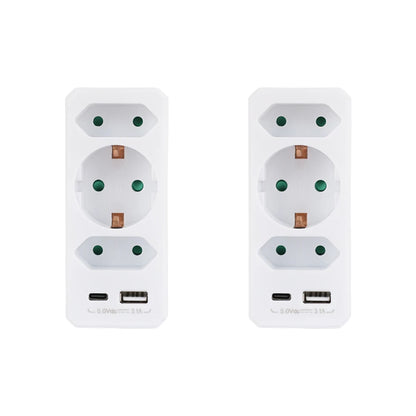 5-in-1 Wall Outlet Extender with USB & USB-C
