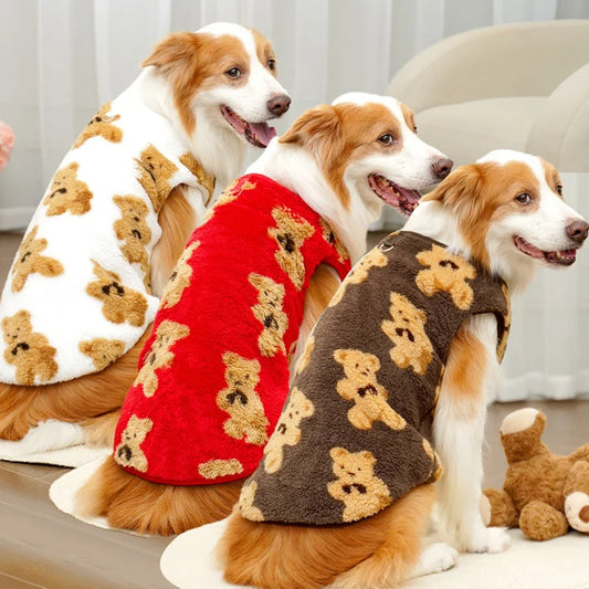 Warm Flannel Dog Fleece Vest for Autumn & Winter
