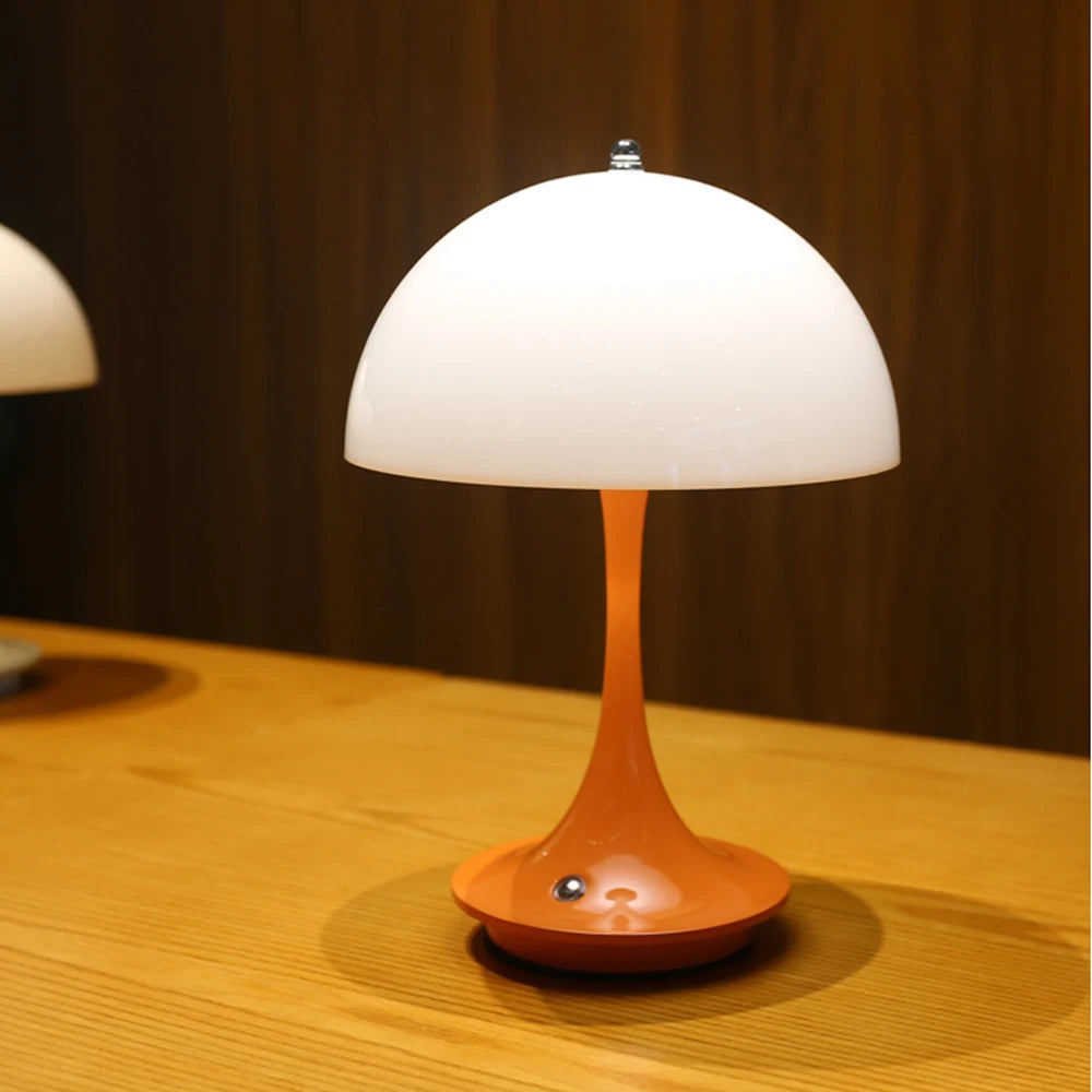 LED Mushroom Rechargeable Desk Lamp