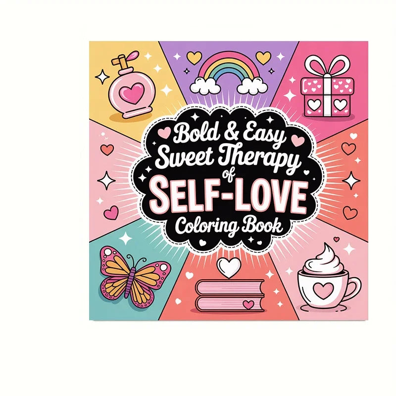 Cute & Simple Adult Colouring Book