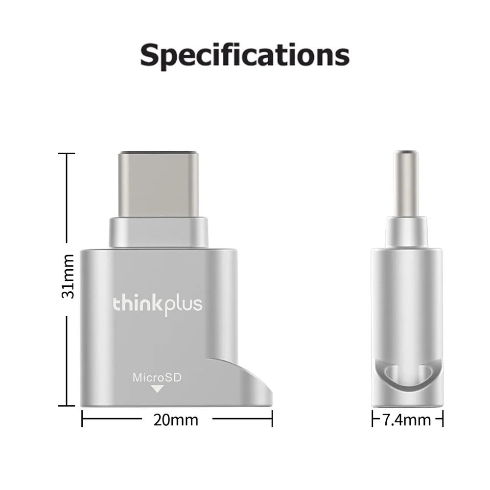 Lenovo ThinkPlus USB-C Micro SD Card Reader