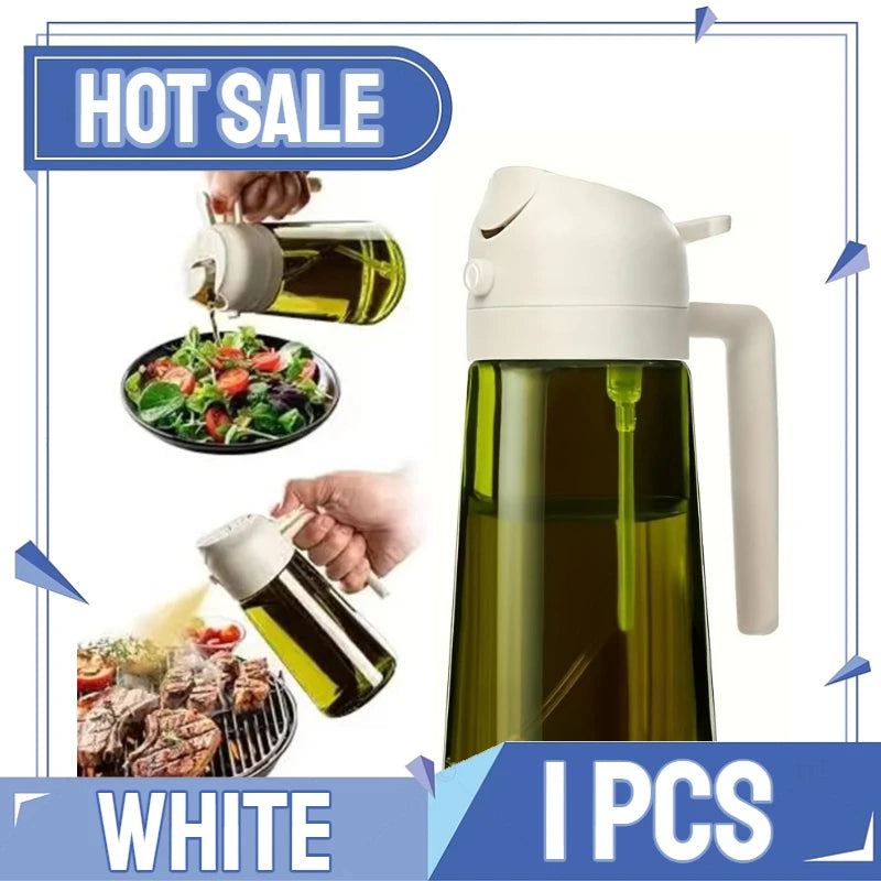 2-in-1 Oil Sprayer & Dispenser Bottle for Cooking