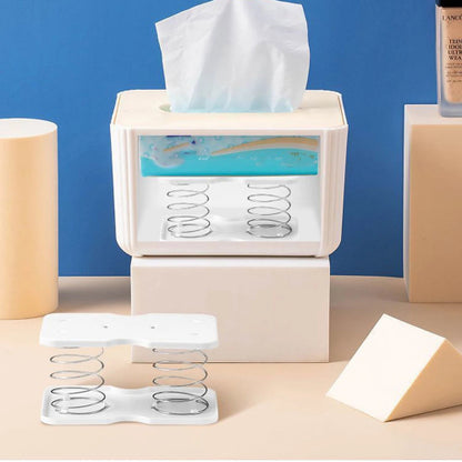 Spring-Loaded Tissue Box Holder