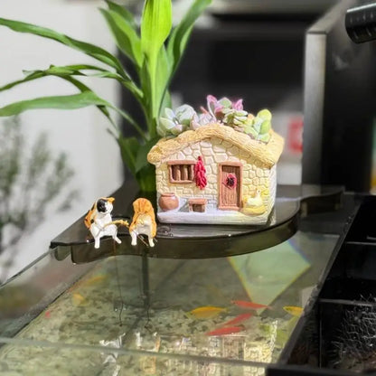 Aquarium Corner Storage Shelf for Plants & Accessories