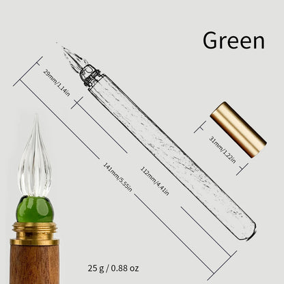 SeamiArt Wood Handle Glass Dip Pen