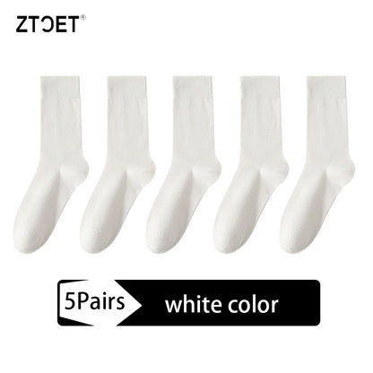 Men’s Cotton Business Casual Socks 5 Pairs