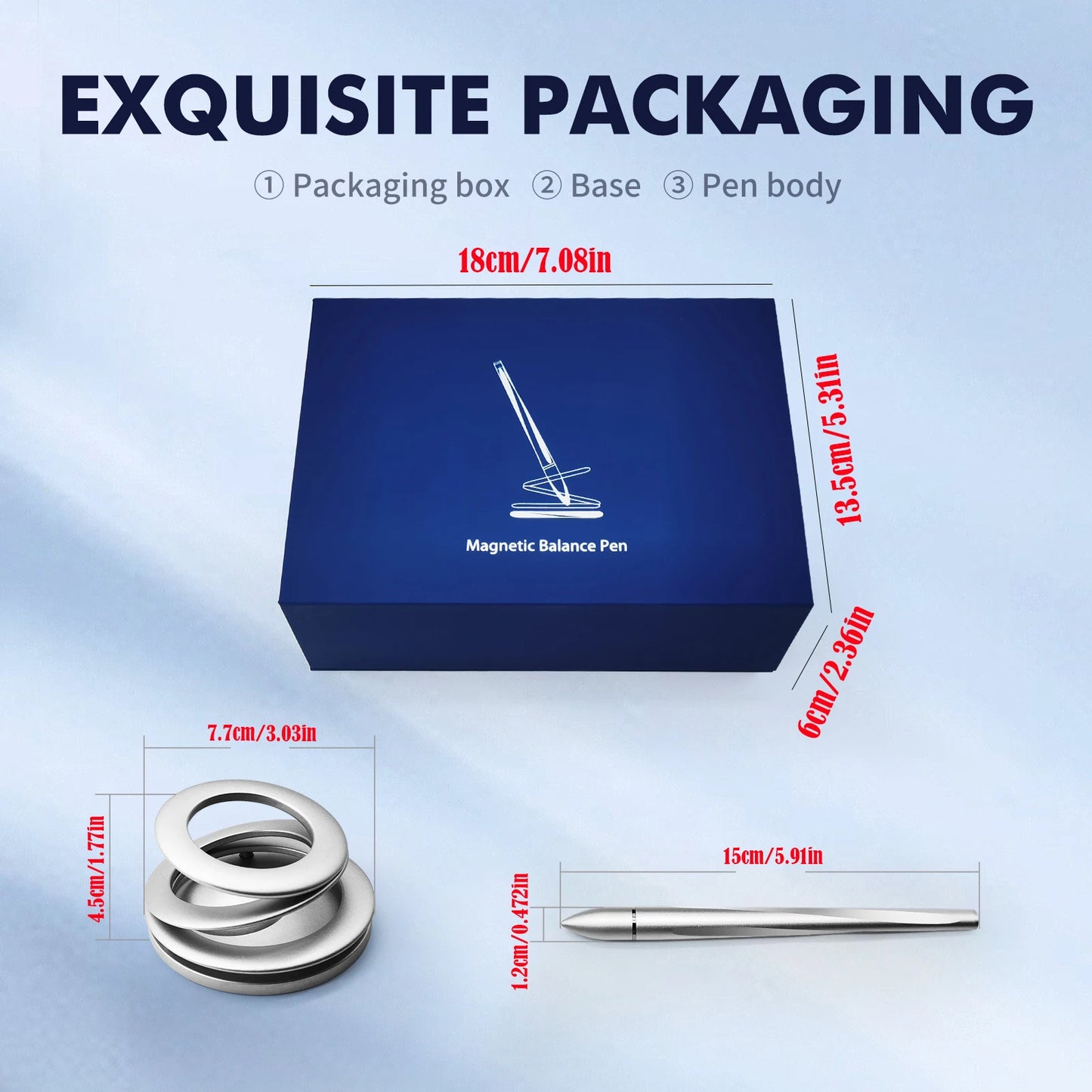 Magnetic Levitating Self-Standing Ballpoint Pen