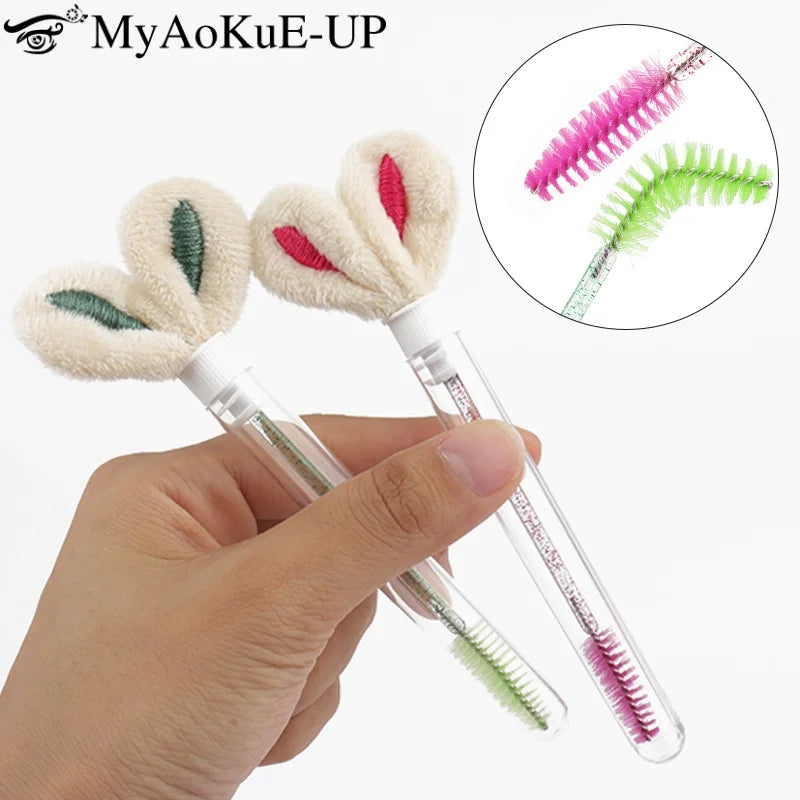 Tube Eyelash Brush Set