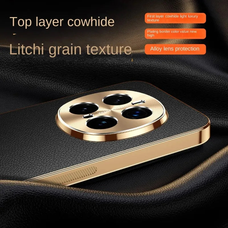 Mobile Phone Case – Leather Plating Shockproof Cover For Honor Magic