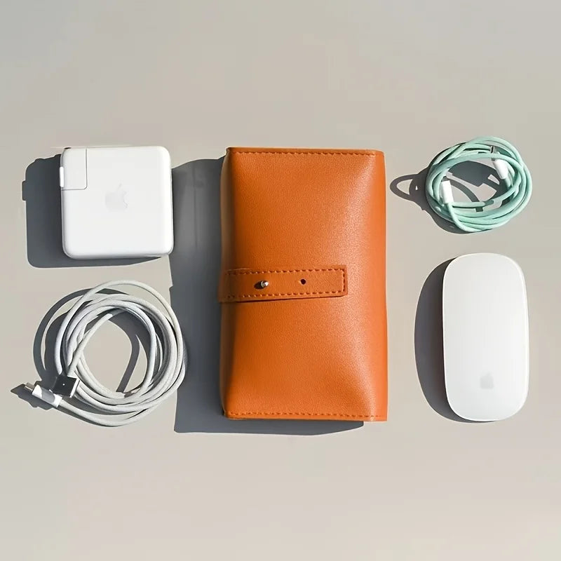 PU Leather Tech Organiser Travel Case