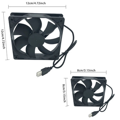 USB Cooling Case Fan for Router, DVR & TV Box