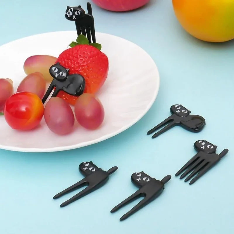 Black Cat Dessert Fork Set