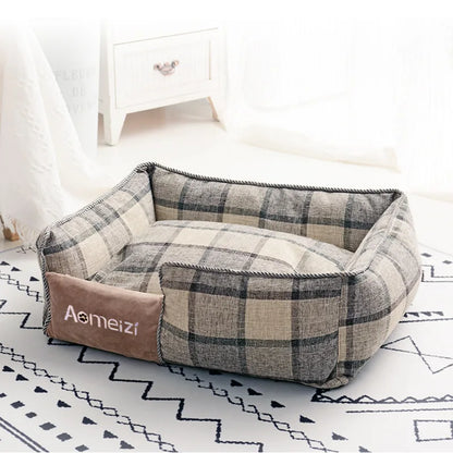 Orthopedic Pet Sofa Bed with Removable Cushion