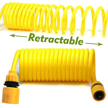 Retractable Garden Hose with Spray Gun