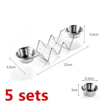 Stainless Steel Taco & Food Serving Rack