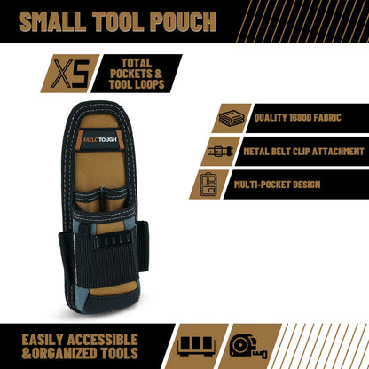 6-Pocket Clip-On Tool Pouch