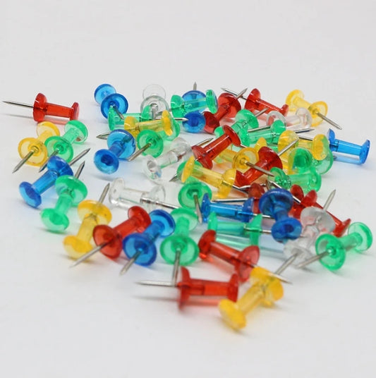 Assorted Multicolor Push Pins