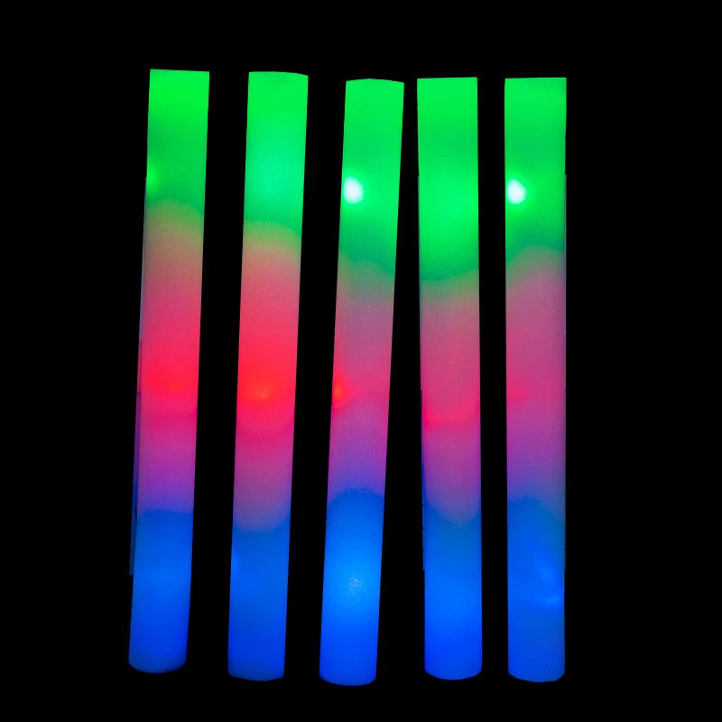 LED Flashing Foam Glow Sticks for Parties, Weddings & Events