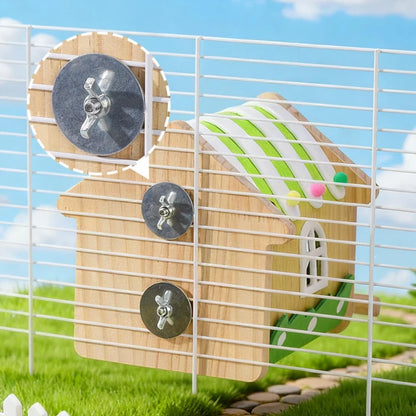 Wooden Bird Nest Box for Parakeets & Small Parrots