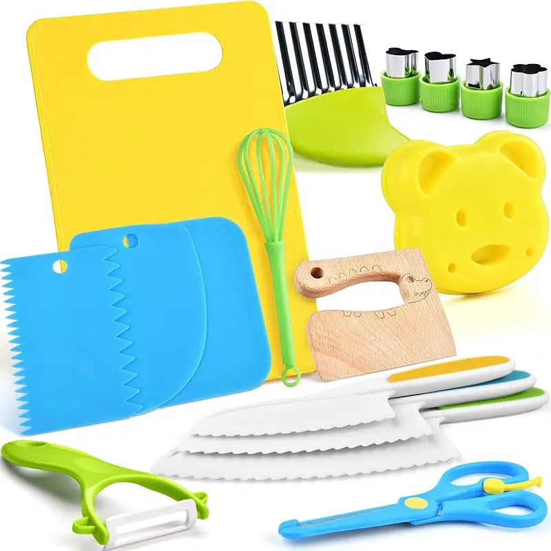 Montessori Kids Kitchen Tools & Cooking Set