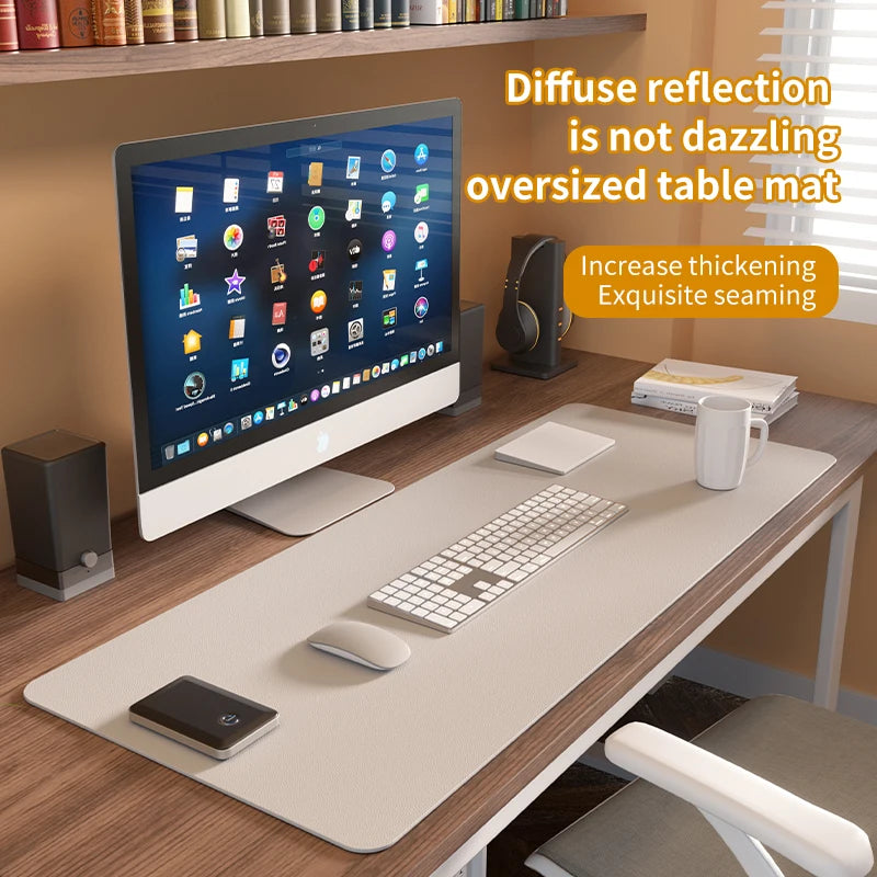 Waterproof Leather Desk Pad for Keyboard & Mouse