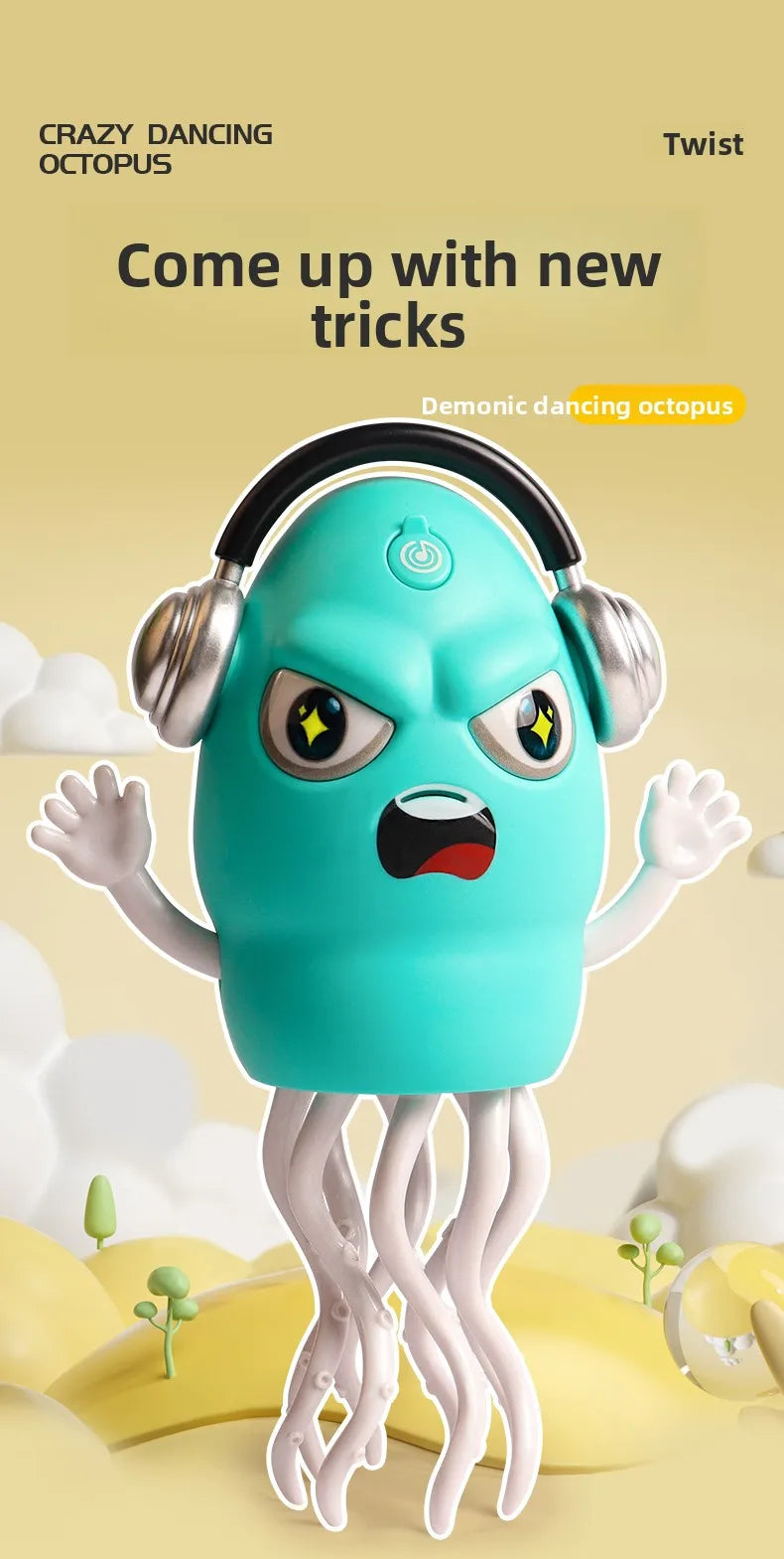 Interactive Dancing Octopus Toy