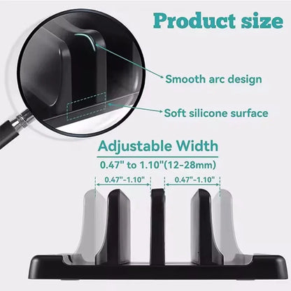 Space-Saving Desktop Laptop Holder for Office & Home