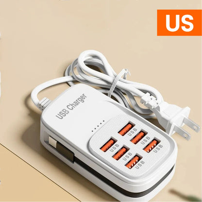 6-in-1 USB Desktop Charging Station