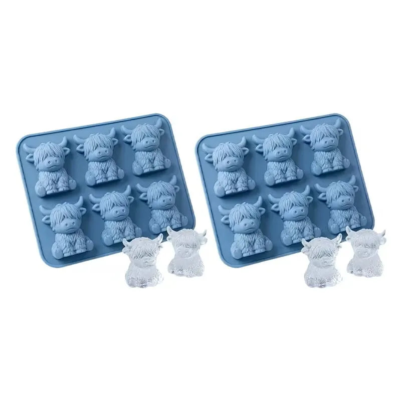 Highland Cow Silicone Ice Cube Mold