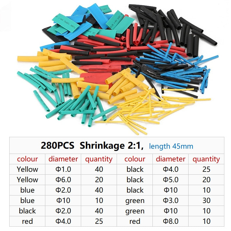 Thermoresistant Tube heat shrink tubing kit