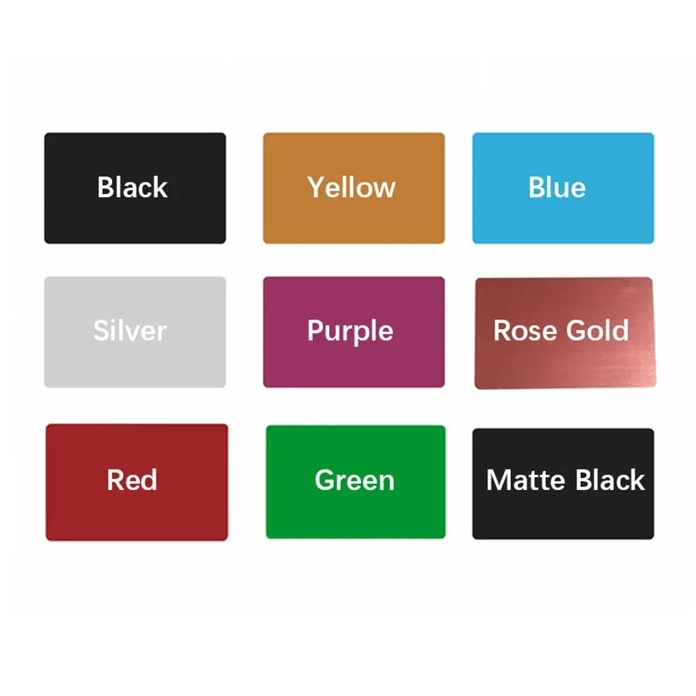 Laser Engraving Aluminium Name Cards for Business & DIY Projects
