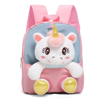 Plush 3D Unicorn Kids Backpack