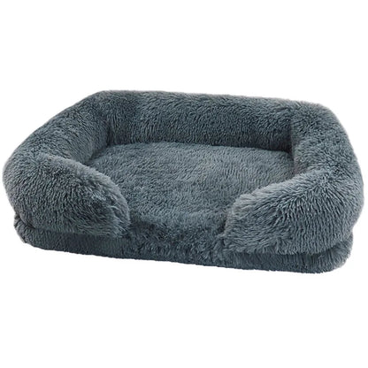Plush Dog Bed with Removable Cover