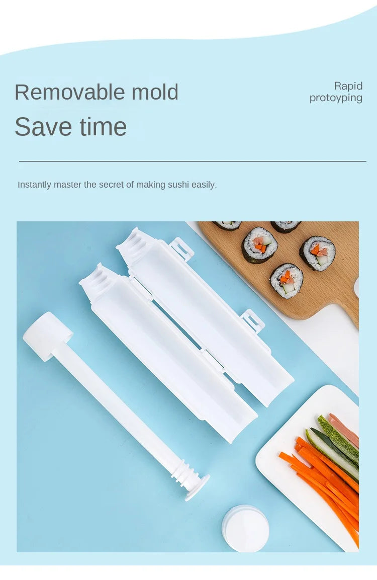 Quick Sushi Roll Maker & Rice Mold for Homemade Sushi