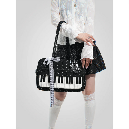 Piano Keyboard Shoulder Messenger Bag