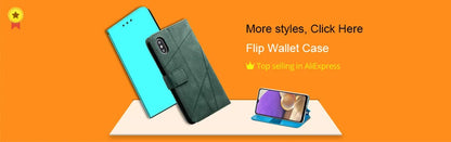 Flip Leather Wallet Case