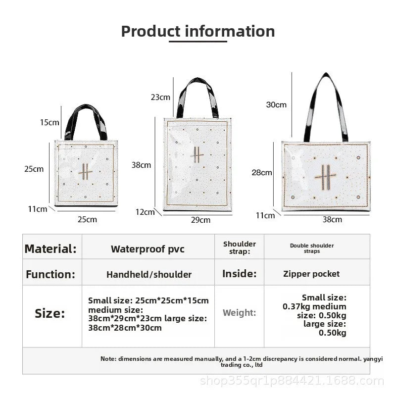 Square PVC Everyday Tote Bag