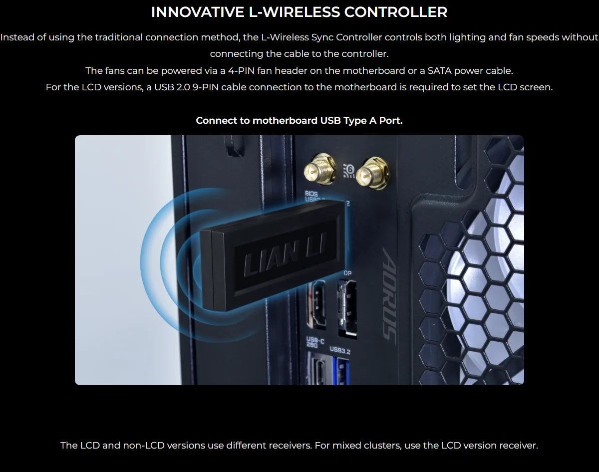 UNI FAN TL140 Wireless RGB Fan