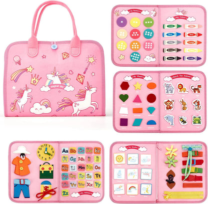 Montessori Busy Board Sensory Activity Toy